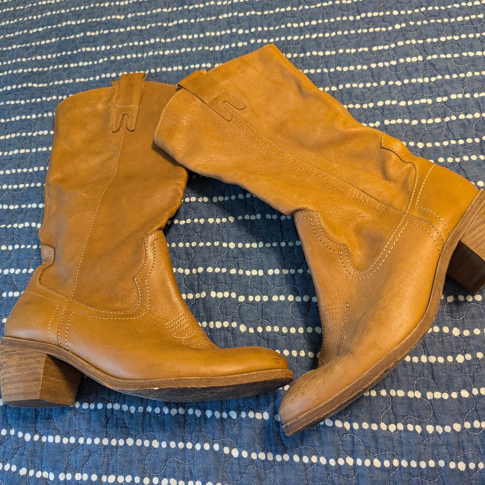 Chinese Laundry Women's Tan Leather Boots